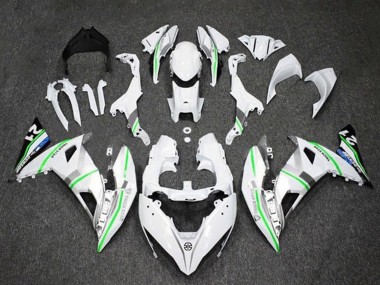 Purchase 2017-2019 White Silver Green Blue Kawasaki Ninja 650 EX650 Motorcycle Fairings UK