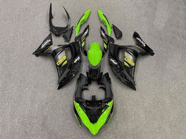 Purchase 2017-2019 Green Yellow Grey Black Kawasaki Ninja 650 EX650 Motorcycle Fairings UK