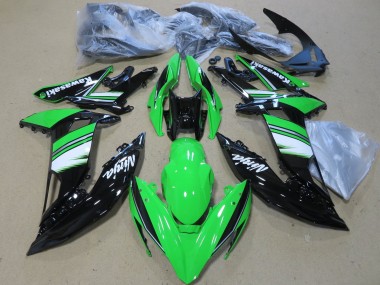 Purchase 2017-2019 Green White Glossy Black Kawasaki Ninja 650 EX650 Motorcycle Fairings UK