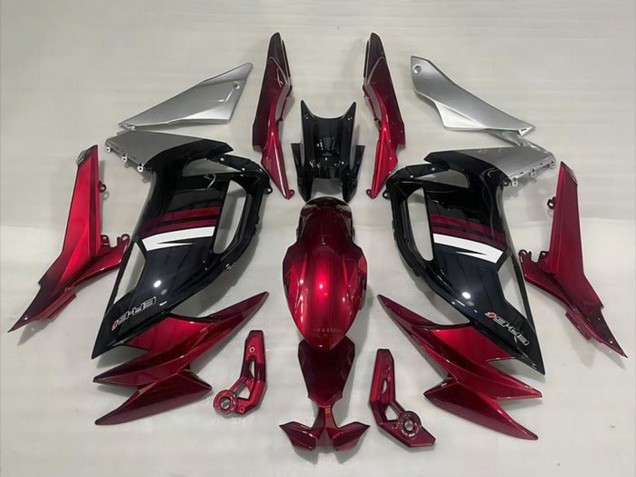 Purchase 2020-2024 Dark Red Black Silver Ninja 650 EX650 Motorcycle Fairings UK Purchase 2020-2024 Dark Red Black Silver Ninja 650 EX650 Motorcycle Fairings UK