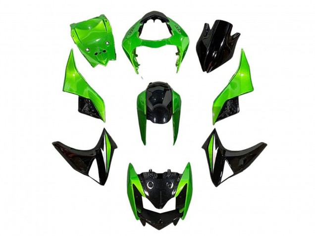 Purchase 2007-2009 Green Glossy Black Kawasaki Z1000 Motorcycle Fairings UK