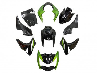 Purchase 2007-2009 Green Glossy Black Silver Kawasaki Z1000 Motorcycle Fairings UK