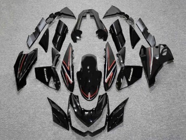 Purchase 2010-2013 Black Red Stripe Kawasaki Z1000 Motorcycle Fairings UK