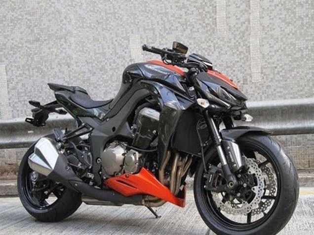 Purchase 2014-2019 Black Orange Kawasaki Z1000 Motorcycle Fairings UK