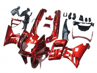 Purchase 1993-2007 Red Flame Kawasaki ZZR400 Motorcycle Fairings UK