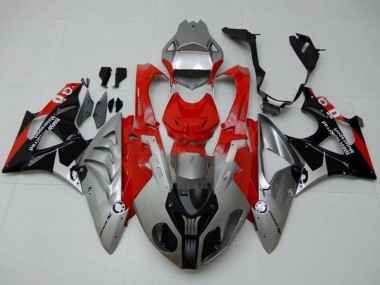 Purchase 2009-2014 Silver Red Black BMW S1000RR Motorcycle Fairings UK