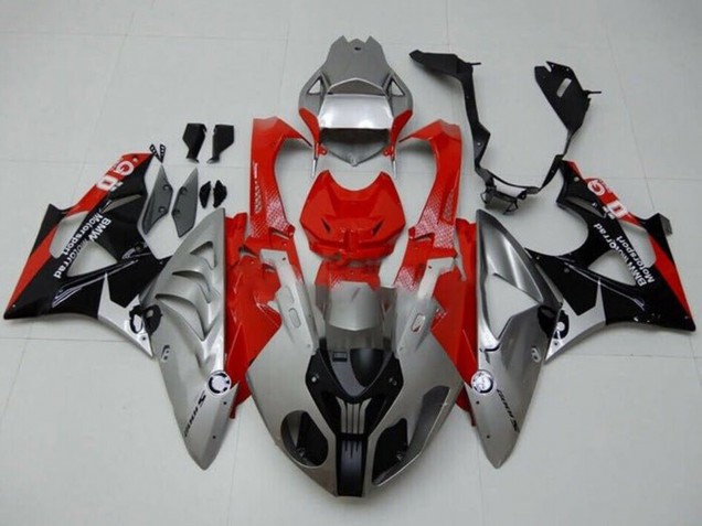 Purchase 2009-2014 Silver Red Black BMW S1000RR Motorcycle Fairings UK