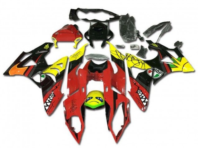 Purchase 2009-2014 Yellow Red Black Shark BMW S1000RR Motorcycle Fairings UK