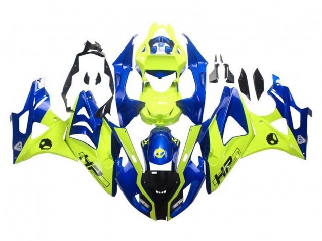 Purchase 2009-2014 Blue Yellow HP BMW S1000RR Motorcycle Fairings UK