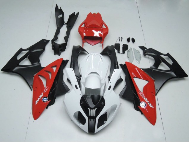 Purchase 2009-2014 White Red Matte Black BMW S1000RR Motorcycle Fairings UK