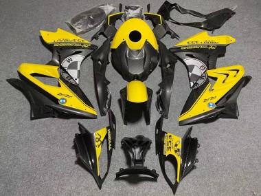 Purchase 2009-2014 Yellow Faux Carbon Fiber BMW S1000RR Motorcycle Fairings UK