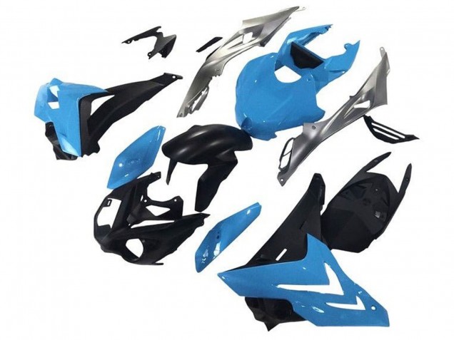 Purchase 2015-2016 Silver Blue Matte Black BMW S1000RR Motorcycle Fairings UK