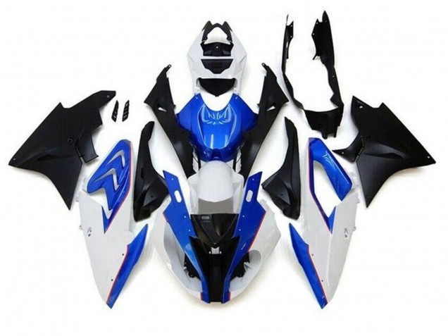 Purchase 2015-2016 White Blue Matte Black BMW S1000RR Motorcycle Fairings UK