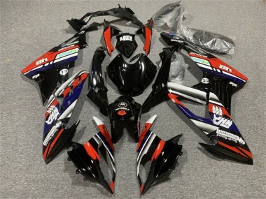 Purchase 2015-2016 White Red Blue Glossy Black Stripe BMW S1000RR Motorcycle Fairings UK