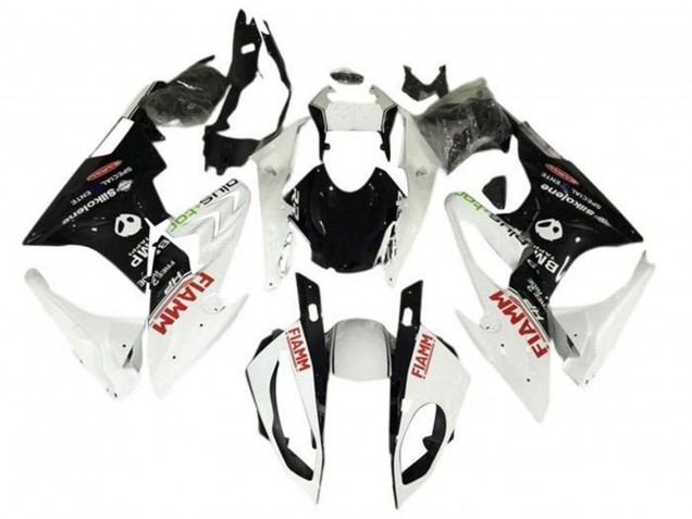 Purchase 2015-2016 Pearl White Black Fiamm BMW S1000RR Motorcycle Fairings UK