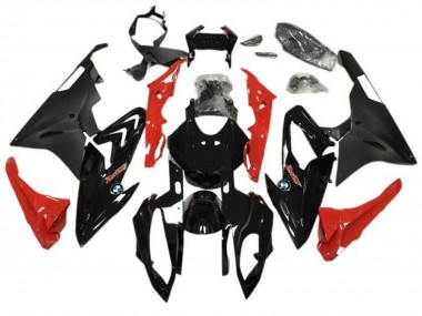 Purchase 2015-2016 Glossy Black Matte Black Red BMW S1000RR Motorcycle Fairings UK