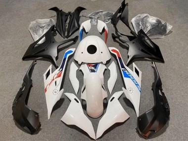 Purchase 2019-2022 Glossy White Matte Black Blue BMW S1000RR Motorcycle Fairings UK