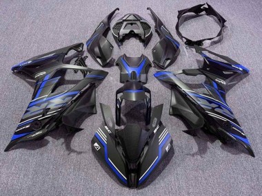 Purchase 2019-2022 Matte Black Blue White Stripe BMW S1000RR Motorcycle Fairings UK