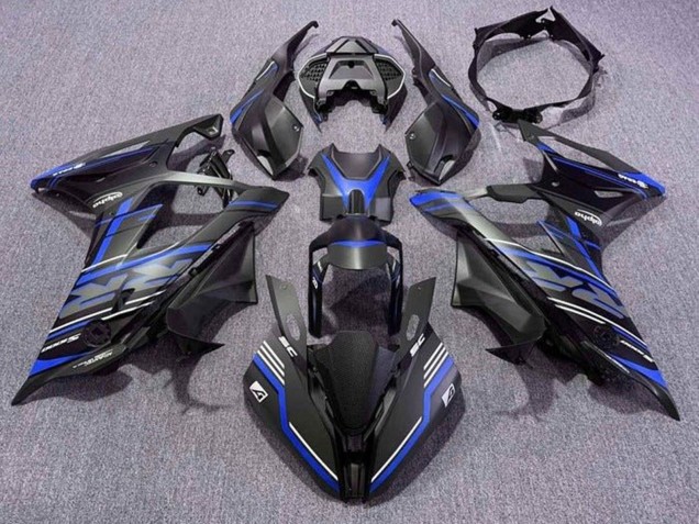 Purchase 2019-2022 Matte Black Blue White Stripe BMW S1000RR Motorcycle Fairings UK