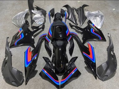 Purchase 2019-2022 Black Double Blue Red BMW S1000RR Motorcycle Fairings UK