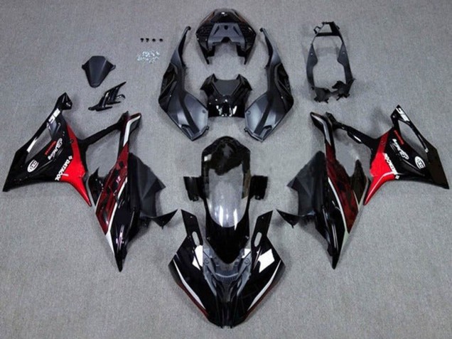 Purchase 2019-2022 Black Dark Red Red BMW S1000RR Motorcycle Fairings UK