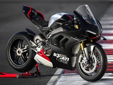 Purchase 2022-2024 Matte Black Silver Red Ducati Panigale V4 V4S Motorcycle Fairings UK