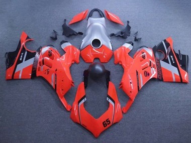 Purchase 2020-2021 Red Silver Black Stripe Ducati Panigale V4 V4S Motorcycle Fairings UK