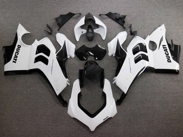 Purchase 2020-2021 Glossy White Glossy Black Ducati Panigale V4 V4S Motorcycle Fairings UK Purchase 2020-2021 Glossy White Glossy Black Ducati Panigale V4 V4S Motorcycle Fairings UK