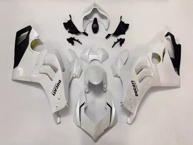 Purchase 2020-2021 Pearl White Black Ducati Panigale V4 V4S Motorcycle Fairings UK