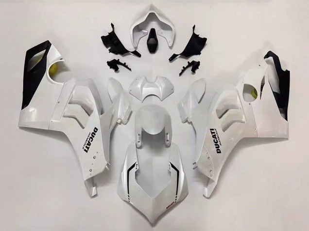 Purchase 2020-2021 Pearl White Black Ducati Panigale V4 V4S Motorcycle Fairings UK Purchase 2020-2021 Pearl White Black Ducati Panigale V4 V4S Motorcycle Fairings UK