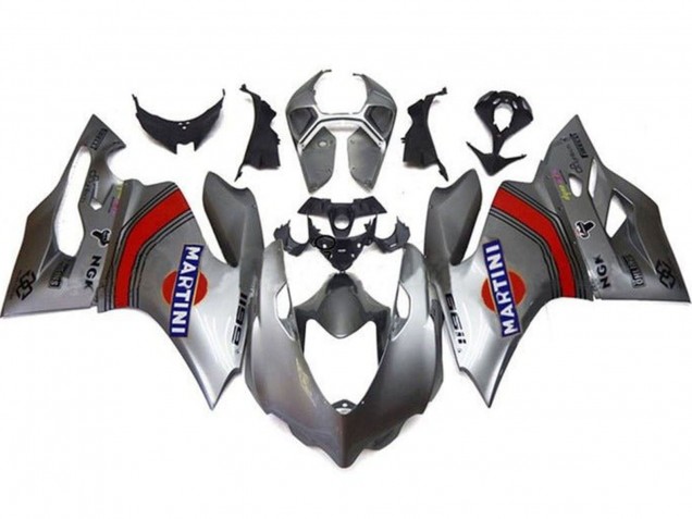 Purchase 2011-2014 Silver Red Blue Martini Ducati Panigale 1199 Motorcycle Fairings UK