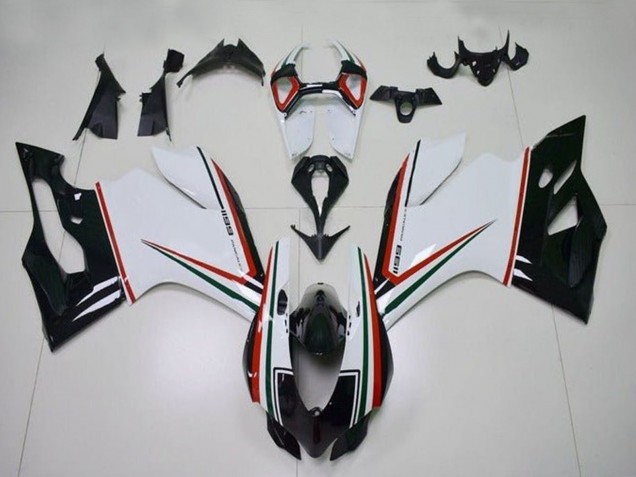 Purchase 2011-2014 White Red Green Glossy Black Ducati Panigale 1199 Motorcycle Fairings UK