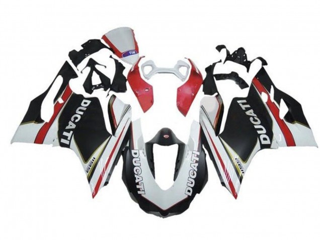 Purchase 2011-2014 White Red Matte Black Ducati Panigale 1199 Motorcycle Fairings UK