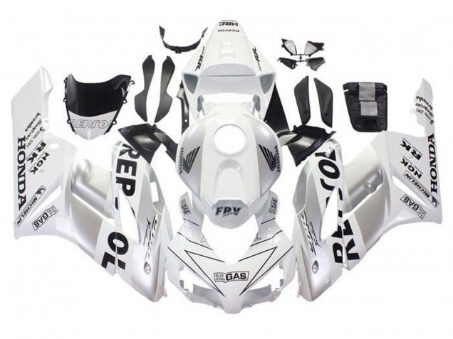 Purchase 2004-2005 White Silver Black Repsol Honda CBR1000RR Motorcycle Fairings UK