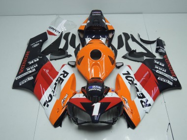 Purchase 2004-2005 Orange White Red Glossy Black Repsol RCV 1 Honda CBR1000RR Motorcycle Fairings UK
