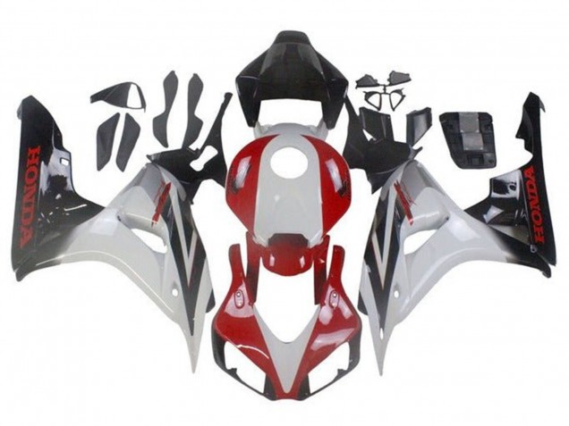 Purchase 2006-2007 White Red Glossy Black Fade Honda CBR1000RR Motorcycle Fairings UK