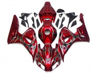 Purchase 2006-2007 Red Silver Tribal Honda CBR1000RR Motorcycle Fairings UK