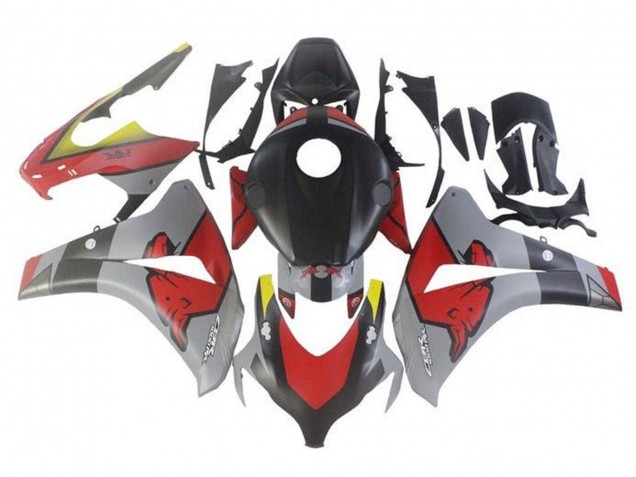 Purchase 2008-2011 Nardo Grey Black Red Bull Honda CBR1000RR Motorcycle Fairings UK