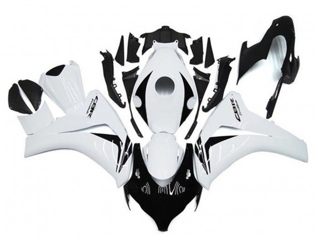 Purchase 2008-2011 White Glossy Black Honda CBR1000RR Motorcycle Fairings UK