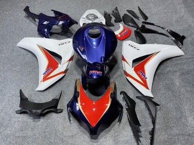 Purchase 2008-2011 White Red Dark Blue Gold HRC Honda CBR1000RR Motorcycle Fairings UK