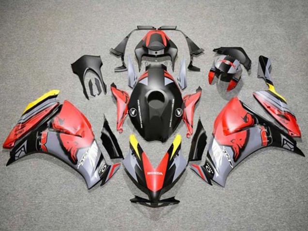 Purchase 2012-2016 Red Yellow Grey Matte Black Red Bull Honda CBR1000RR Motorcycle Fairings UK