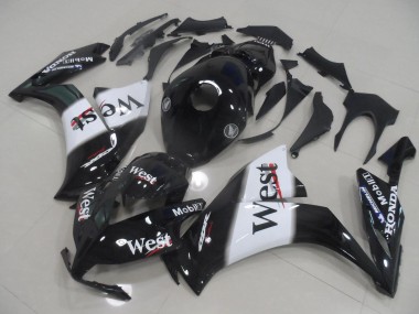 Purchase 2012-2016 Glossy Black White West Honda CBR1000RR Motorcycle Fairings UK