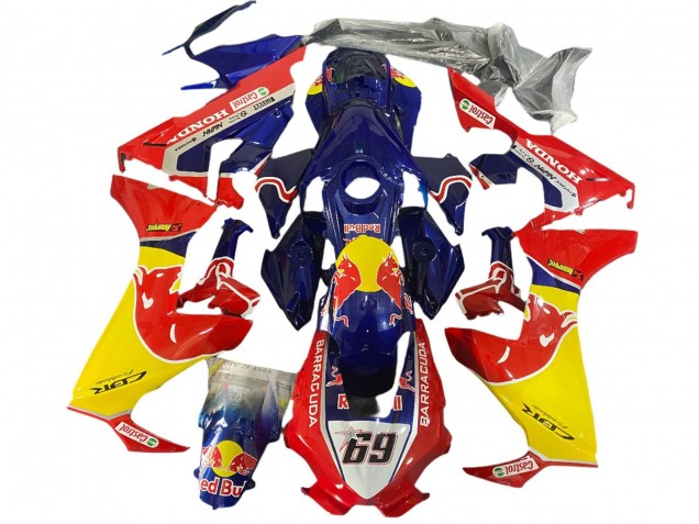Purchase 2017-2023 Blue Yellow Red Bull Hayden Honda CBR1000RR Motorcycle Fairings UK