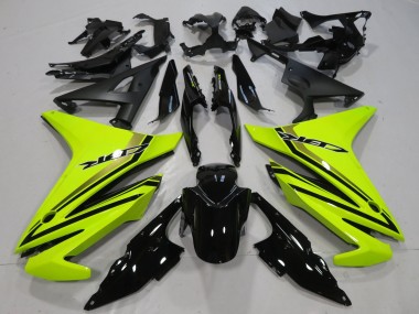 Purchase 2013-2015 Neon Yellow Glossy Black Honda CBR500R Motorcycle Fairings UK