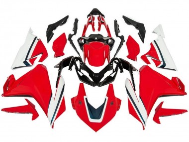 Purchase 2019-2021 Red White Black Stripe Honda CBR500R Motorcycle Fairings UK
