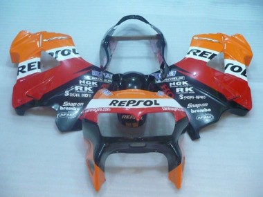 Purchase 1998-2001 Orange White Red Black Repsol Honda VFR 800 Motorcycle Fairings UK