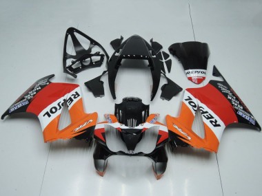 Purchase 2002-2013 Orange White Red Glossy Black Repsol Honda VFR 800 Motorcycle Fairings UK