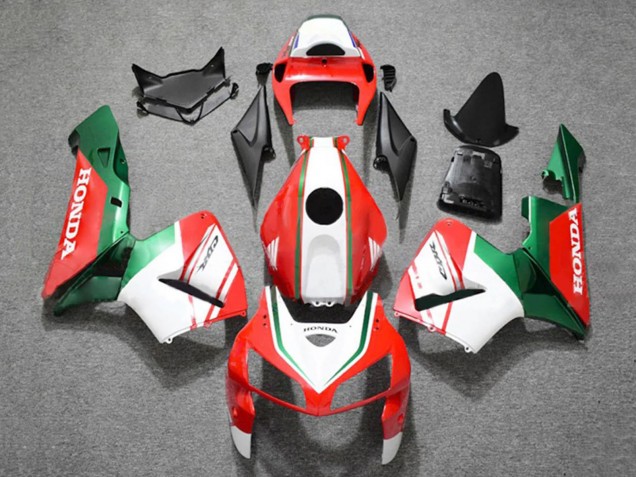 Purchase 2005-2006 Matte Red White Green Honda CBR600RR Motorcycle Fairings UK