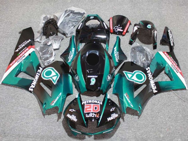 Purchase 2013-2023 Teal Blue Glossy Black Petronas 20 Honda CBR600RR Motorcycle Fairings UK