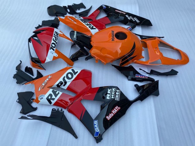 Purchase 2013-2023 Orange White Red Glossy Black Repsol Honda CBR600RR Motorcycle Fairing UK